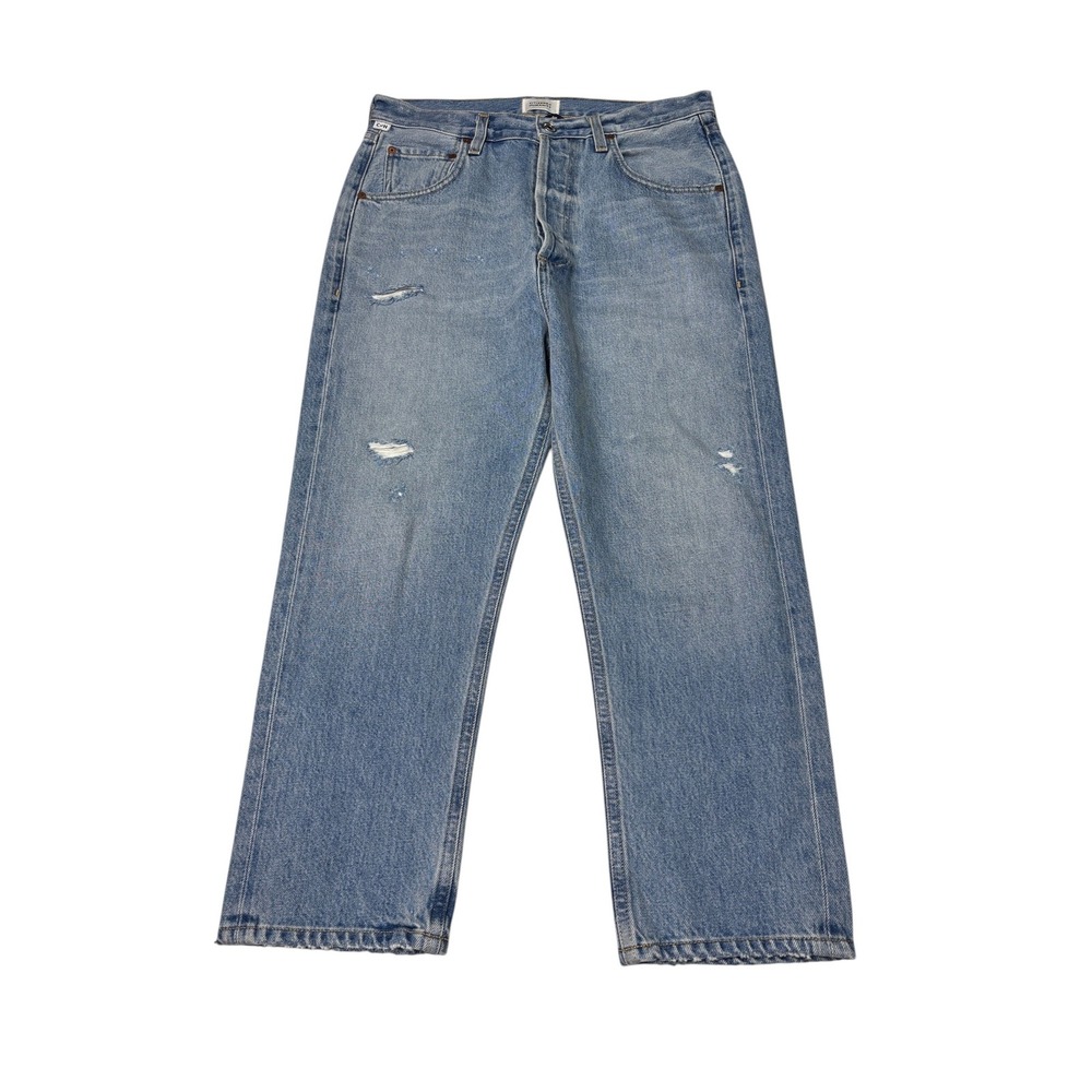Citizens of Humanity Ponyboy Jeans Light Wash Distressed Organic 26X22 Made USA